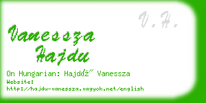 vanessza hajdu business card